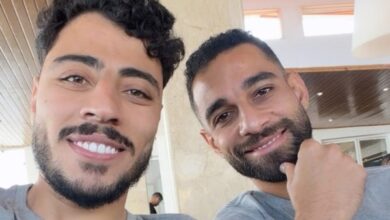 أكرم توفيق يحتفل بعيد ميلاد عمرو السولية