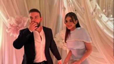 أحدث ظهور لـ ملك زاهر وخطيبها شريف الليثي .. صور