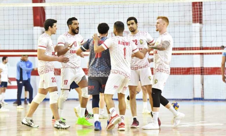 طائرة الزمالك يتأهل لنصف نهائي كأس مصر على حساب طلائع الجيش