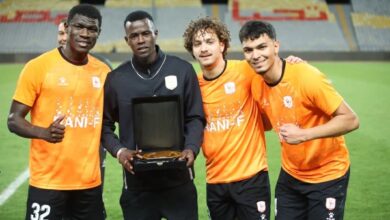 بابا كار نداي أفضل لاعب في مباراة فاركو وغزل المحلة