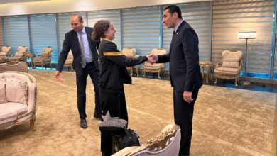 وزير الرياضة يستقبل هنا جودة بعد إنجازها التاريخي والتأهل لربع نهائي كأس العالم لتنس الطاولة