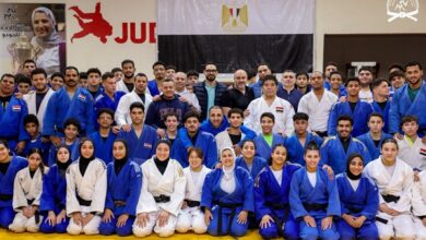 محمد مطيع يشهد استعدادات منتخب مصر للچودو قبل بطولة أفريقيا بنيروبي