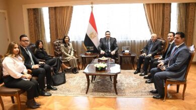 وزير الرياضة يبحث مع الممثل المقيم لبرنامج الأمم المتحدة الإنمائي سبل تعميق التعاون المشترك