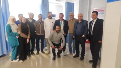 خروج جمال عبد الحميد من المستشفى بعد إجراء قسطرة بالقلب