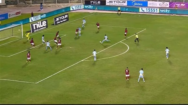 سيراميكا كليوباترا يتقدم على الأهلي في الشوط الأول