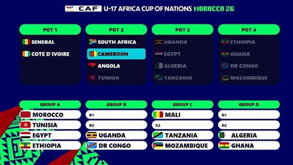 كأس الأمم تحت 17 عاماً.. تعرف على مجموعة مصر