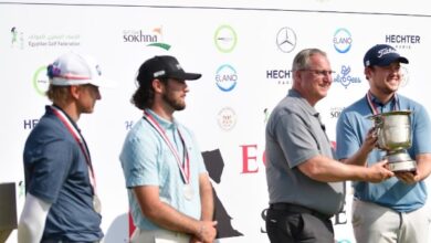 أجواء مميزة وتألق لافت.. كريستوف بطل الجولة الثامنة من سلسلة جولف مصر 2026