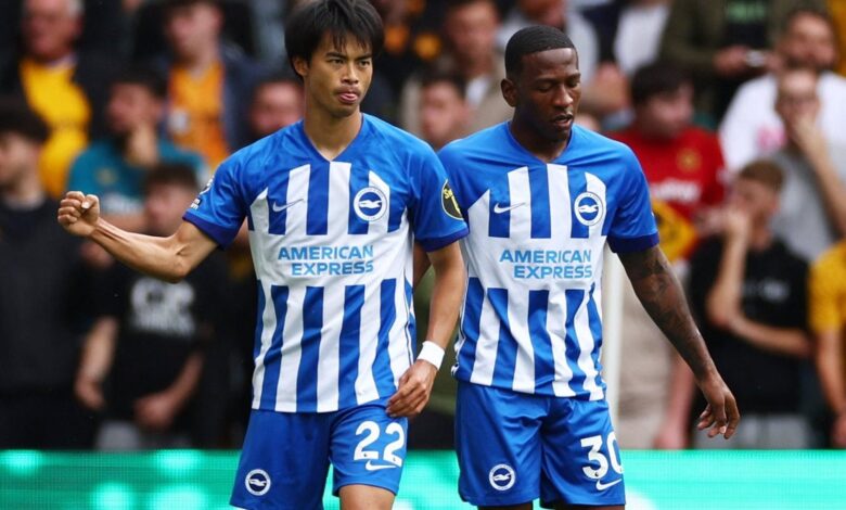 برايتون يتقدم على بيرنلي بهدف في الشوط الأول بالبريميرليج