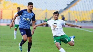التعادل السلبي يحسم الشوط الأول بين بيراميدز والمصري