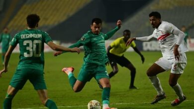 المصري يتقدم على بيراميدز بهدف.. وطرد حامد حمدان