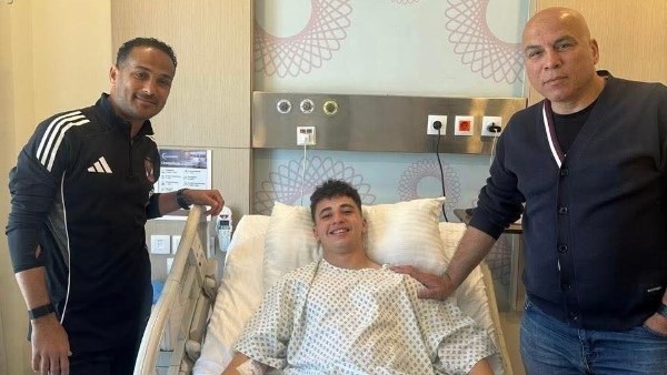 محمد يوسف ووليد سليمان يدعمان بلال عطية بعد جراحة الركبة