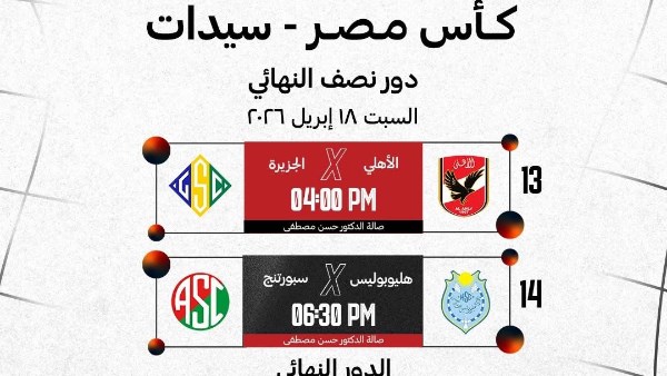 اتحاد السلة يعلن مواعيد مواجهات نصف نهائي ونهائي كأس مصر للسيدات