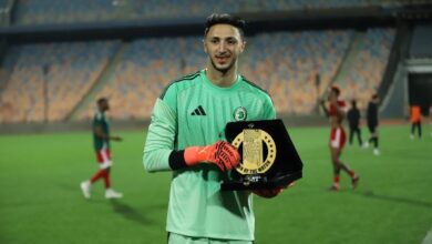 مصطفى مخلوف رجل مباراة مودرن سبورت والجونة