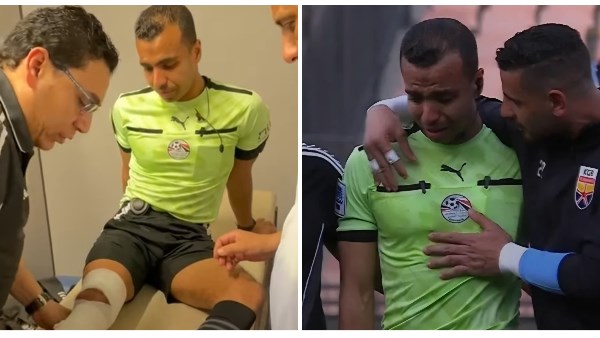 غادر باكيًا .. تفاصيل إصابة الحكم مصطفى شهدي في مباراة مودرن والجونة