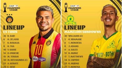 التشكيل الرسمي لمباراة صن داونز ضد الترجي في دوري أبطال أفريقيا