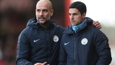 حرب تصريحات قبل قمة مانشستر سيتى وأرسنال.. جوارديولا يرفع شعار الفرصة الأخيرة.. وأرتيتا يرد بعقلية البطل .. ماذا قالا ؟