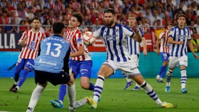 للأشواط الإضافية .. التعادل 2-2 يحسم الوقت الأصلي من مواجهة أتلتيكو مدريد وريال سوسيداد