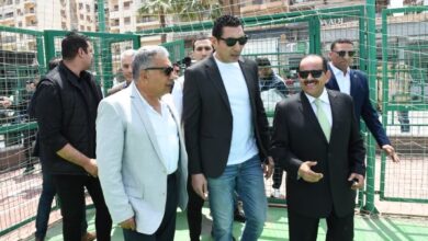 وزير الرياضة ومحافظ الدقهلية يقومان بجولة تفقدية بنادي جزيرة الورد ويلتقيان عدد من نواب المحافظة