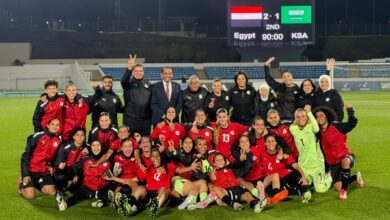 بعثة المنتخب الوطني للكرة النسائية تعود إلى القاهرة