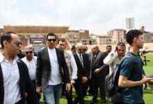 وزير الرياضة ومحافظ الدقهلية يتفقدان ستاد المنصورة ويتابعان تطوير نزل الشباب