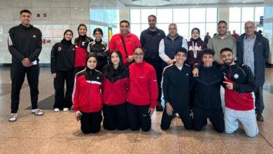 منتخب مصر للكاراتيه يغادر إلى إسبانيا للمشاركة بالدورى العالمى