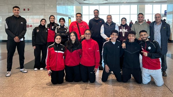 منتخب مصر للكاراتيه يغادر إلى إسبانيا للمشاركة بالدورى العالمى