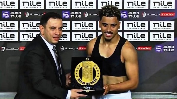 خوان بيزيرا يحصد جائزة رجل مباراة الزمالك وبيراميدز