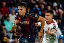 ليفانتي يتخطى إشبيلية ورايو فاليكانو يهزم إسبانيول في الدورى الإسباني
