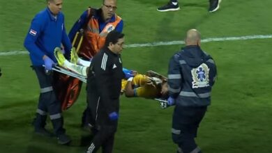 إصابة خطيرة للاعب الإسماعيلي أمام مودرن سبورت