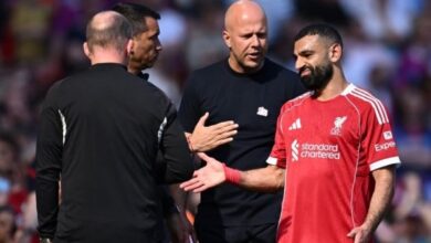 تفاصيل إصابة محمد صلاح أمام كريستال بالاس في الدوري الإنجليزي