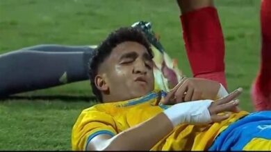 الإسماعيلي يعلن إصابة محمد خطاري بشرخ في الأنف وارتجاج بسيط بعد مواجهة مودرن سبورت