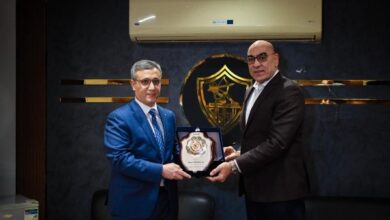 نائب رئيس الزمالك يستقبل سفير الجزائر بالقاهرة لبحث ترتيبات نهائي الكونفدرالية