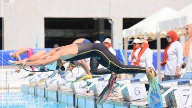 إنبي يتصدر والتمساح وصيفا.. أرقام قياسية في كأس مصر للسباحة بالزعانف