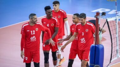 رجال طائرة الأهلي يواجه كاليبي الغاني ببطولة إفريقيا