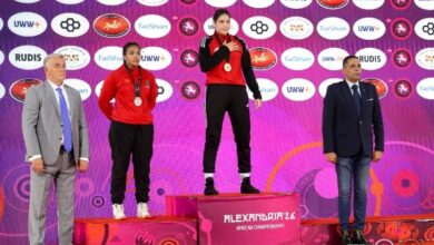 منتخب المصارعة النسائية تحت 20 سنة يحصد 5 ميداليات بالبطولة الأفريقية بالإسكندرية