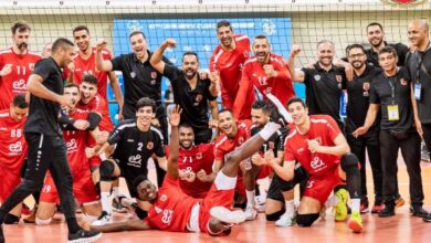 رجال طائرة الأهلي يواجه الفتح الرباطي المغربي في ربع نهائي بطولة إفريقيا