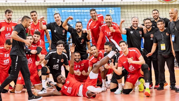 رجال طائرة الأهلي يواجه الفتح الرباطي المغربي في ربع نهائي بطولة إفريقيا