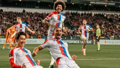 كريستال بالاس يضع قدما في نهائي دوري المؤتمر الأوروبي بثلاثية أمام شاختار