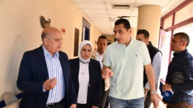جوله تفقدية لوزير الرياضة بمركز الطب الرياضي